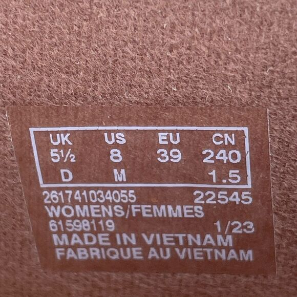 Clarks Women's  Giselle Glow Nubuck Leather Wedge Sandals Tan 8M - Picture 7 of 7